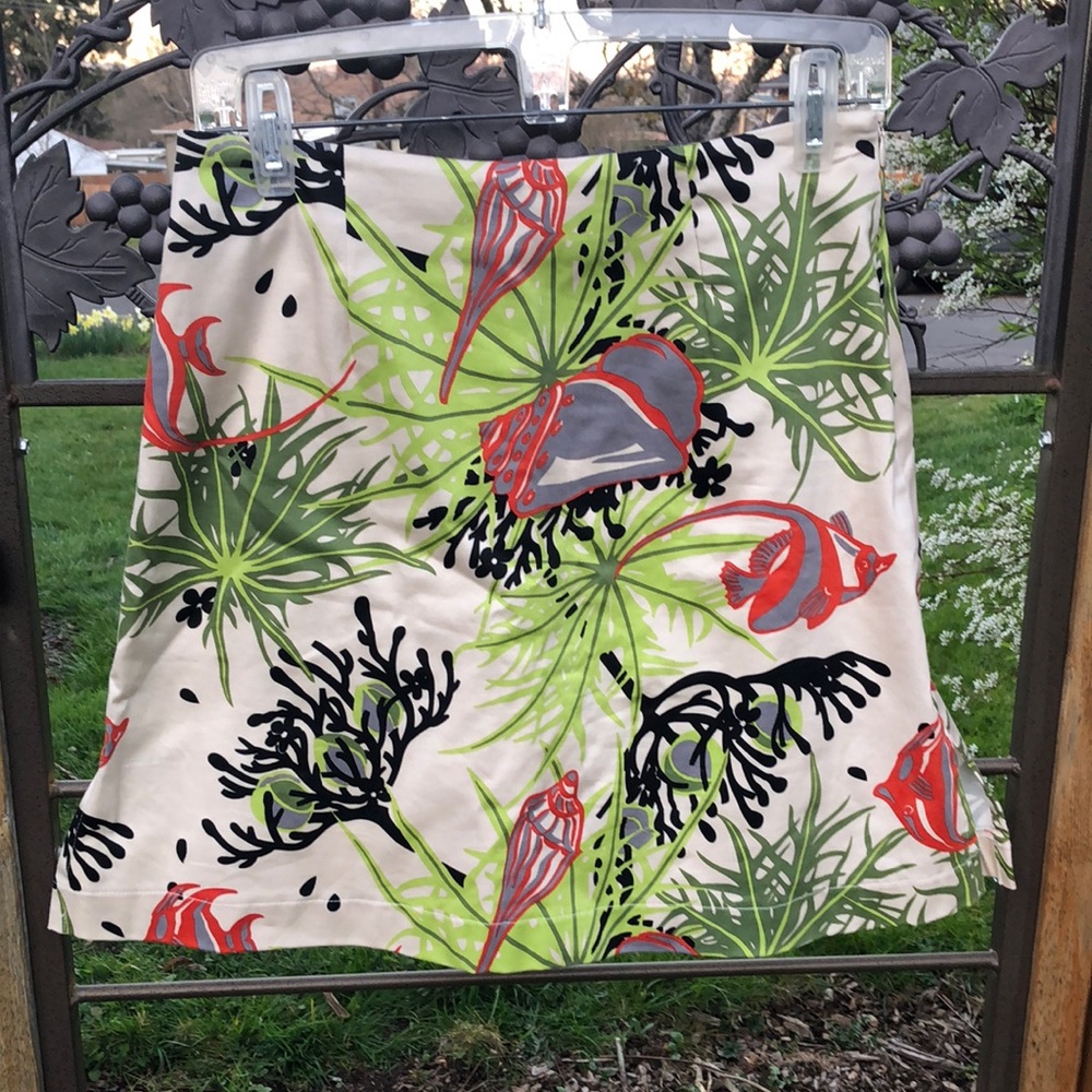 Girls Golf floral print mostly cotton skort size 6